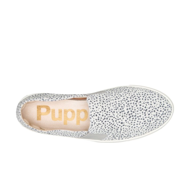 Women's Noelle Slip On Hush Puppies Snow Leopard Suede