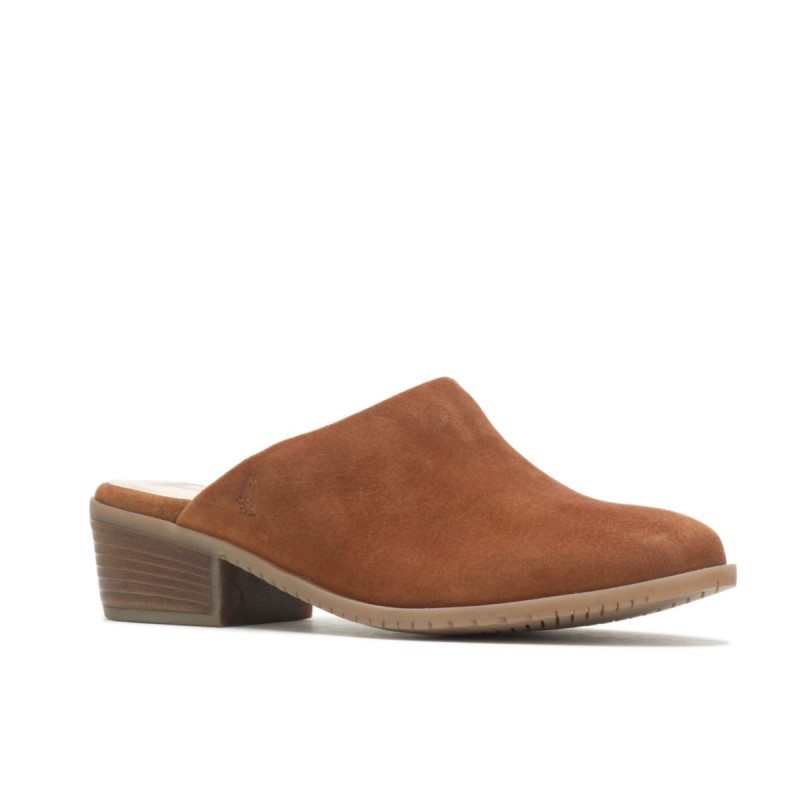 Women's Sienna Mule Hush Puppies Rust Tan Suede