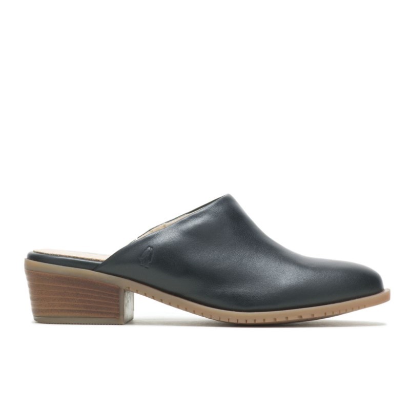 Women's Sienna Mule Hush Puppies Bold Black Leather