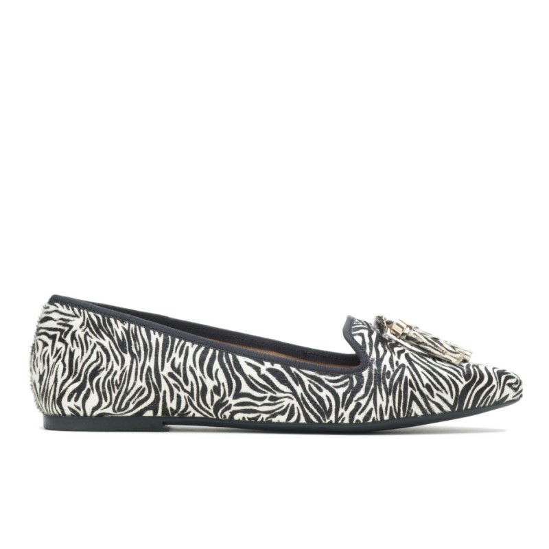 Women's Sadie Tassel Slip-On Hush Puppies Zebra Calf Hair