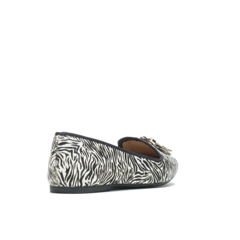 Women's Sadie Tassel Slip-On Hush Puppies Zebra Calf Hair