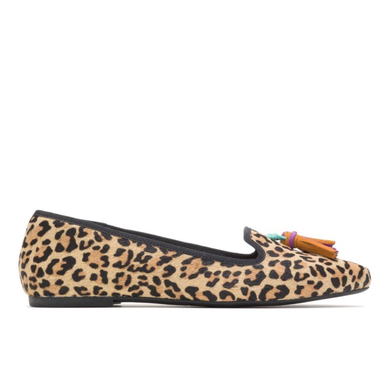 Women's Sadie Tassel Slip-On Hush Puppies Leopard Calf Hair