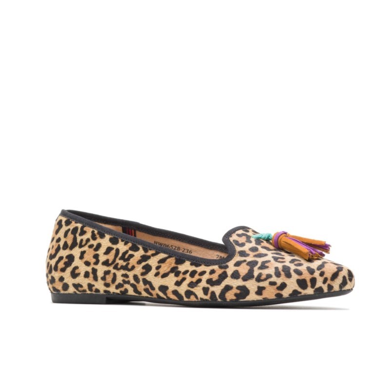 Women's Sadie Tassel Slip-On Hush Puppies Leopard Calf Hair