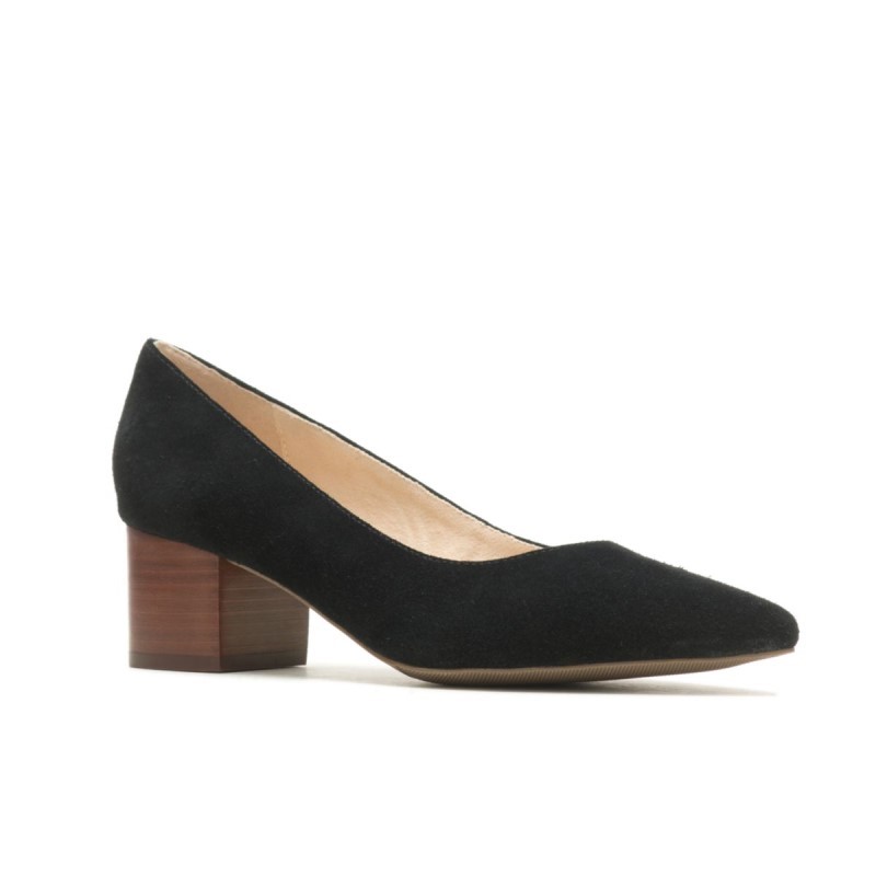 Women's Sofie Pump Hush Puppies Bold Black Nubuck