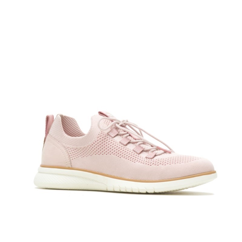 Women's Advance Knit Lace Up Sneaker Hush Puppies Dusty Pink