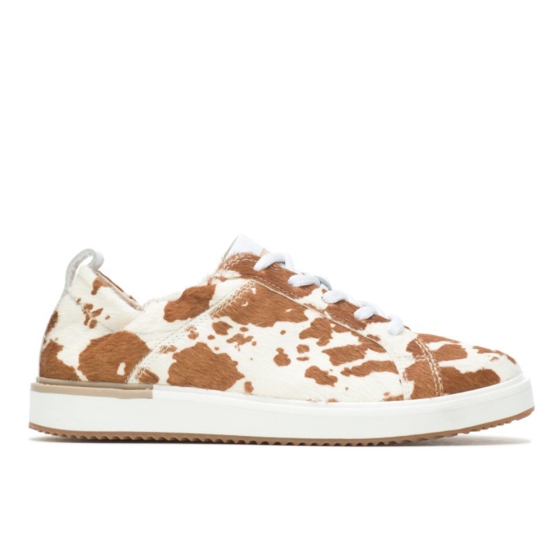 Women's Ryann Sneaker Hush Puppies Cow Print Leather