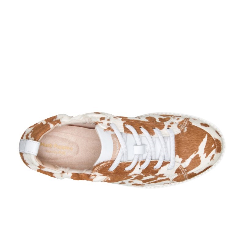 Women's Ryann Sneaker Hush Puppies Cow Print Leather