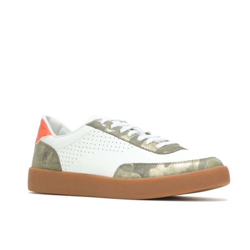 Women's Charlie Court Sneaker Hush Puppies Camo Multi Suede