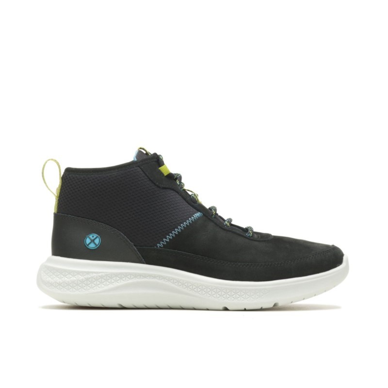 Women's Elevate Chukka Hush Puppies Bold Black Nubuck