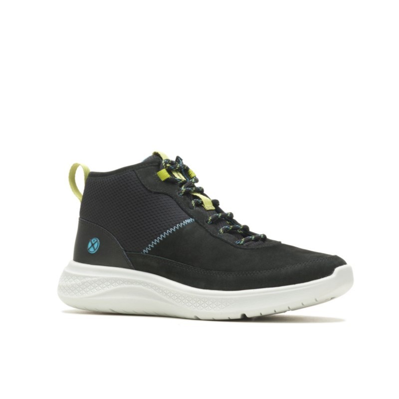 Women's Elevate Chukka Hush Puppies Bold Black Nubuck