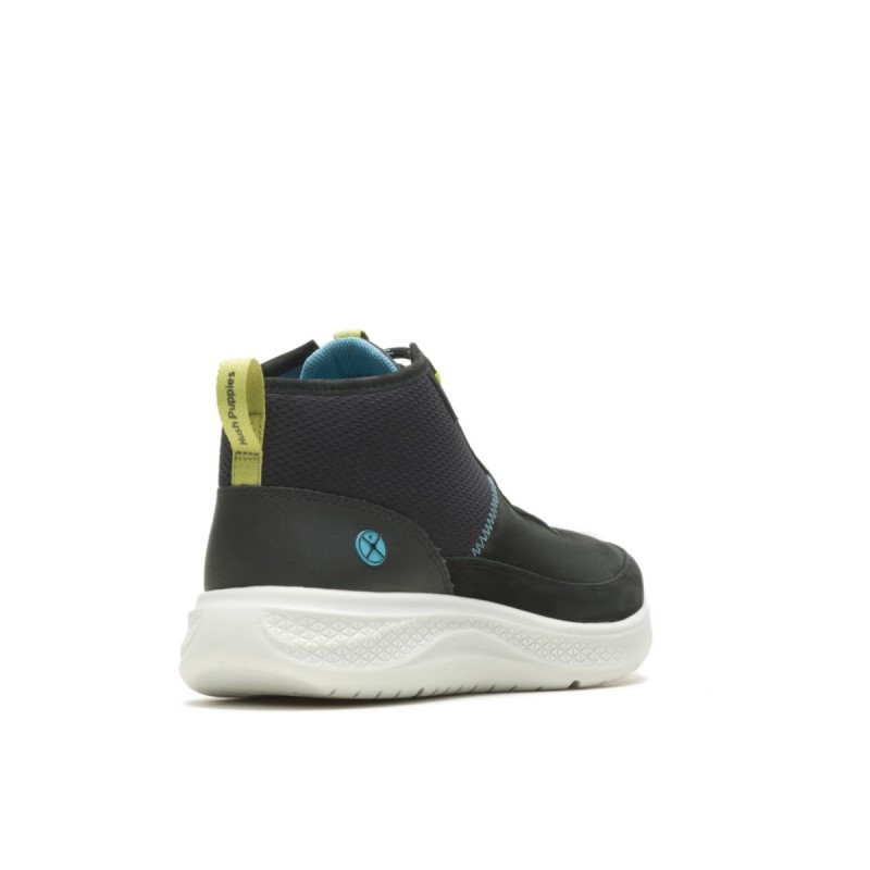 Women's Elevate Chukka Hush Puppies Bold Black Nubuck