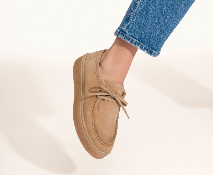 Women's Bridget Hush Puppies Desert Tan Suede