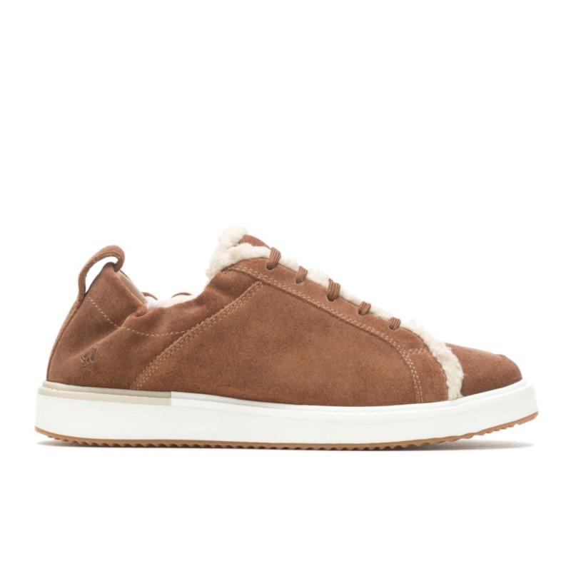 Women's Ryann Sneaker Hush Puppies Tan Suede