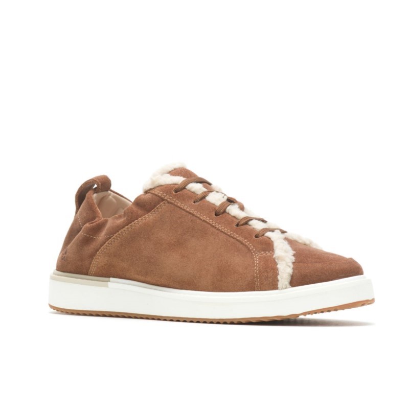 Women's Ryann Sneaker Hush Puppies Tan Suede