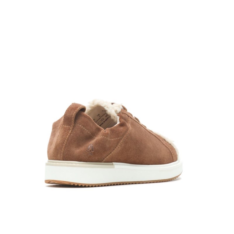 Women's Ryann Sneaker Hush Puppies Tan Suede