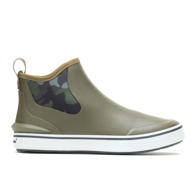 Women's Rain Sneaker Boot Hush Puppies Olive Camo