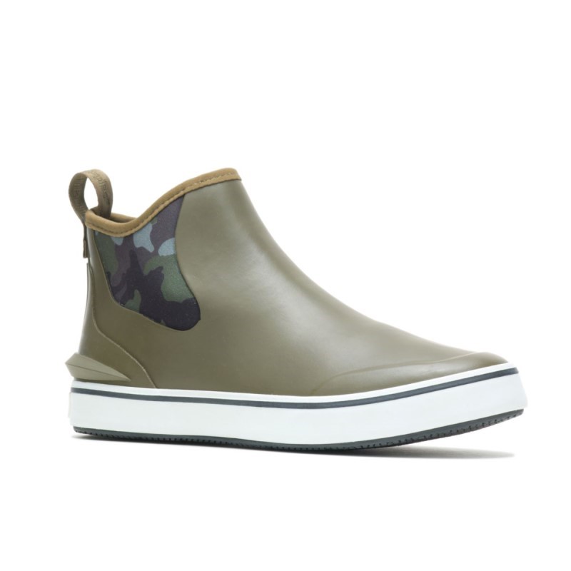 Women's Rain Sneaker Boot Hush Puppies Olive Camo