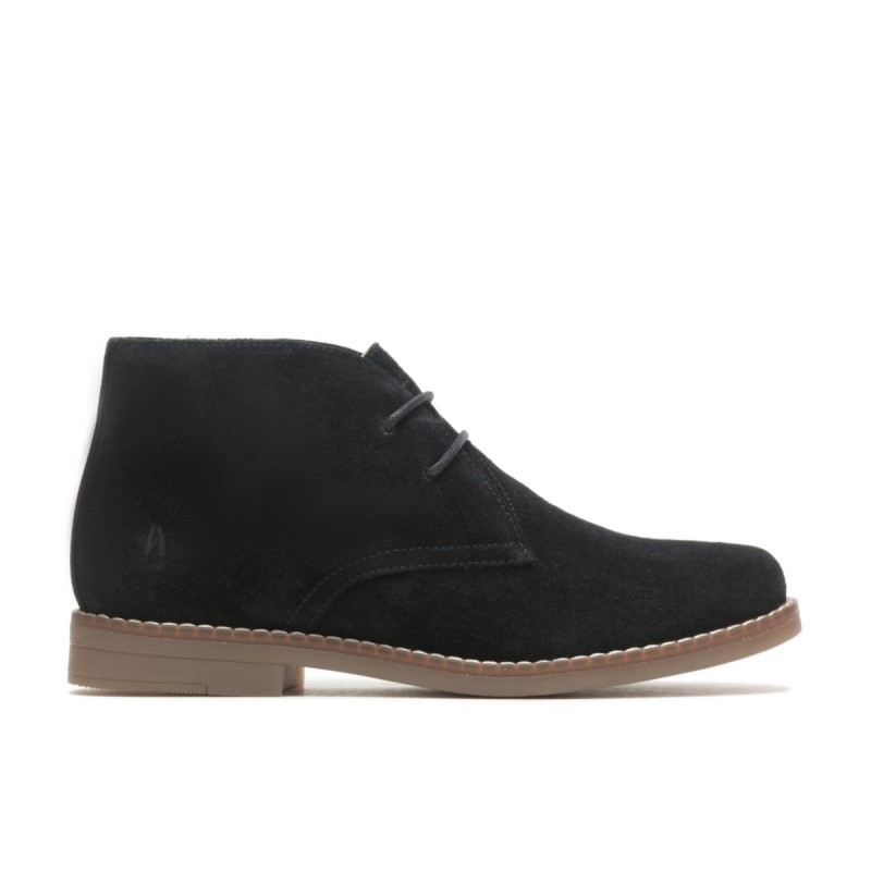 Women's Mazin Cayto Chukka Hush Puppies Bold Black Suede