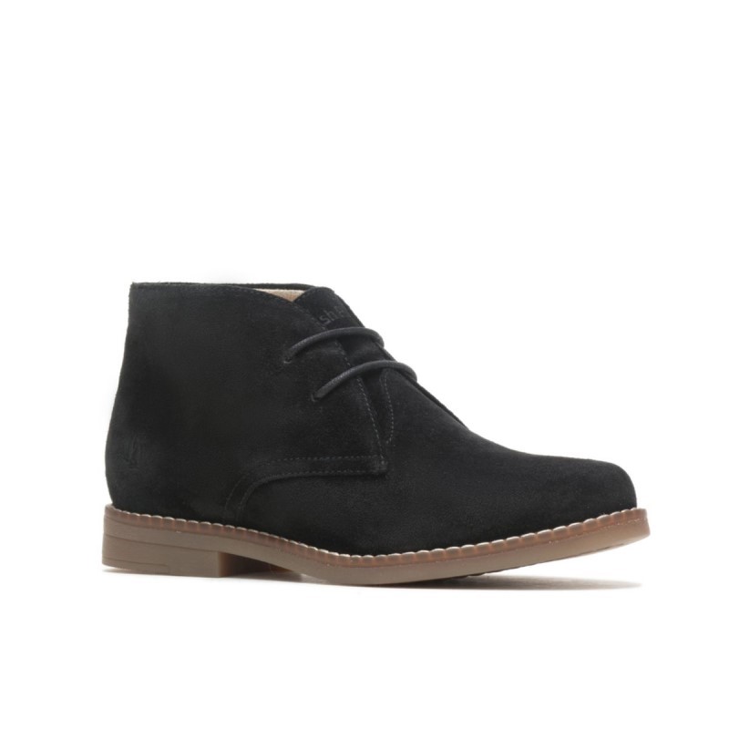 Women's Mazin Cayto Chukka Hush Puppies Bold Black Suede