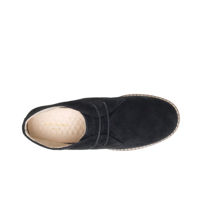 Women's Mazin Cayto Chukka Hush Puppies Bold Black Suede