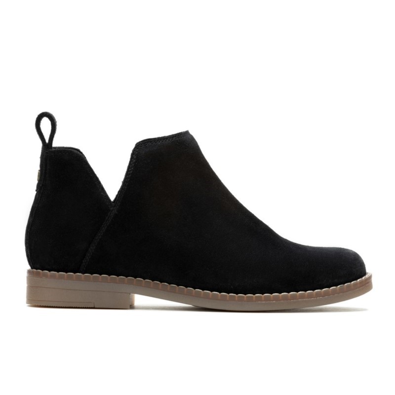 Women's Mazin Cayto Bootie Hush Puppies Bold Black Suede