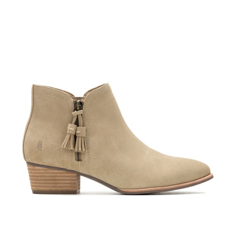 Women's Sierra Tassel Boot Hush Puppies Taupe Suede