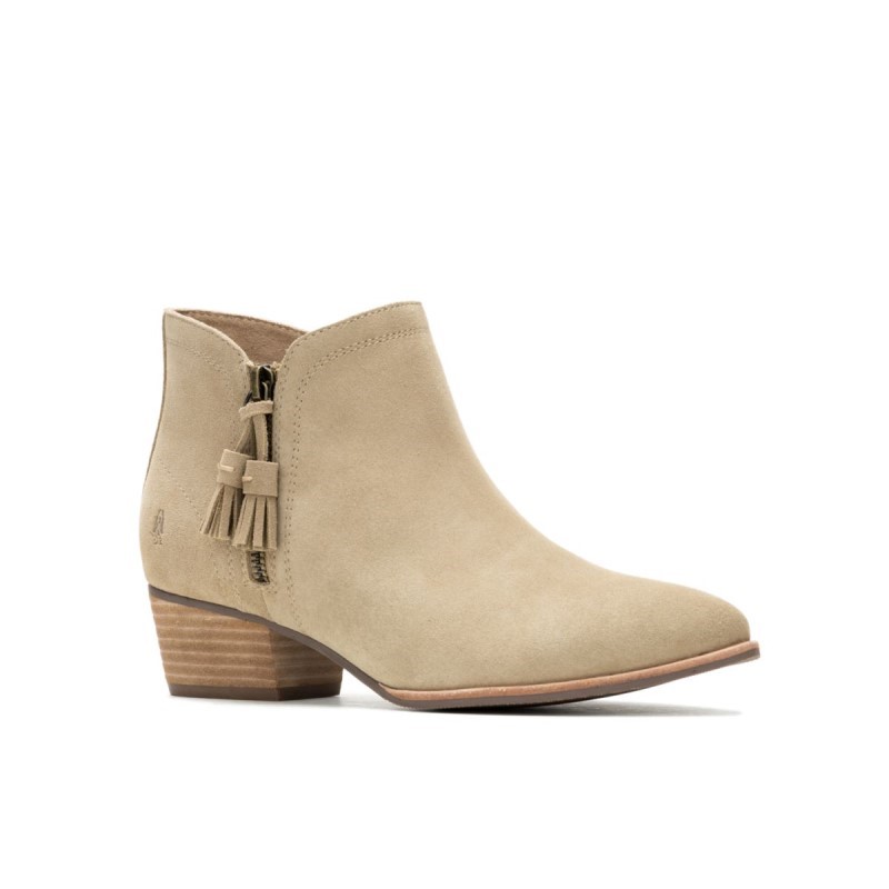 Women's Sierra Tassel Boot Hush Puppies Taupe Suede