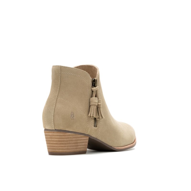 Women's Sierra Tassel Boot Hush Puppies Taupe Suede