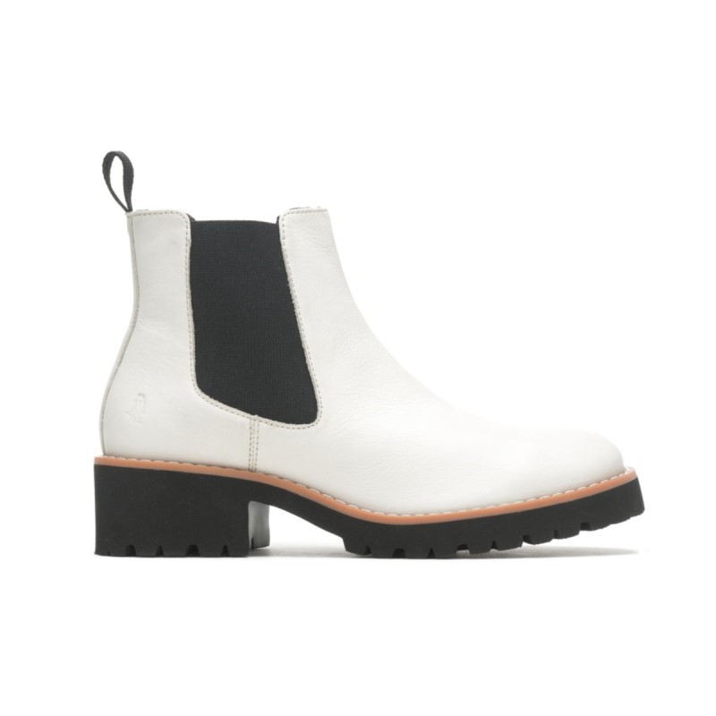 Women's Amelia Chelsea Boot Hush Puppies Vanilla Cream Leather