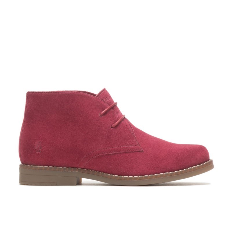 Women's Mazin Cayto Chukka Hush Puppies Rhubarb Red Suede