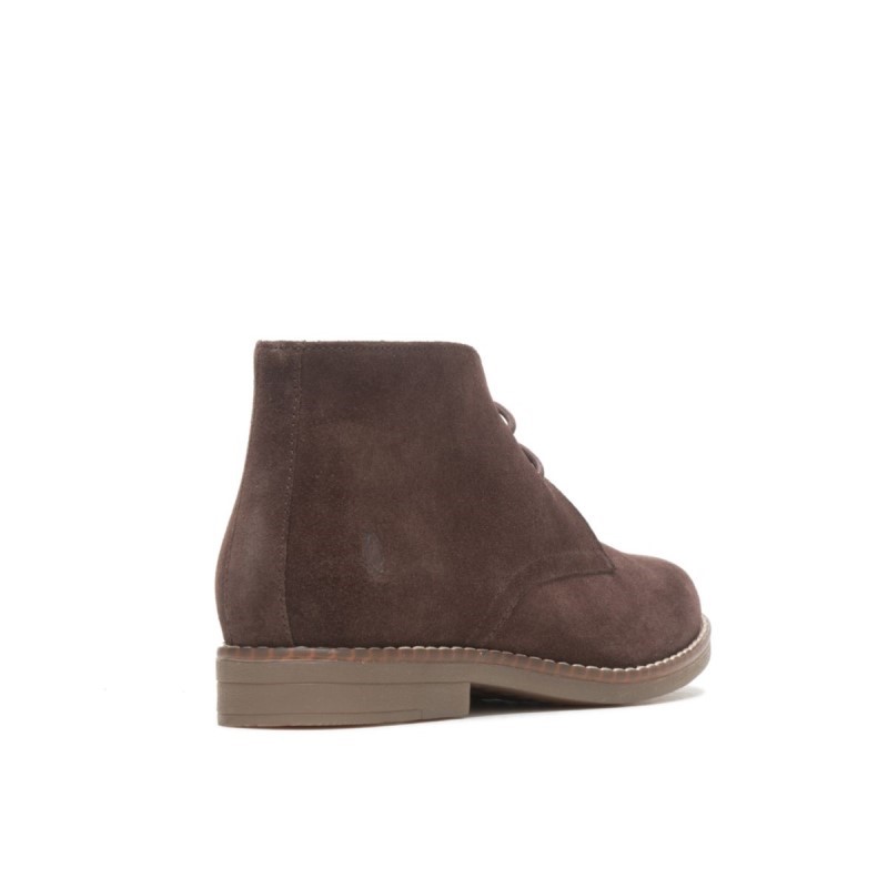 Women's Mazin Cayto Chukka Hush Puppies Dark Brown Suede