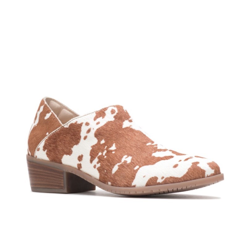 Women's Sienna Shootie Hush Puppies Cow Print Leather