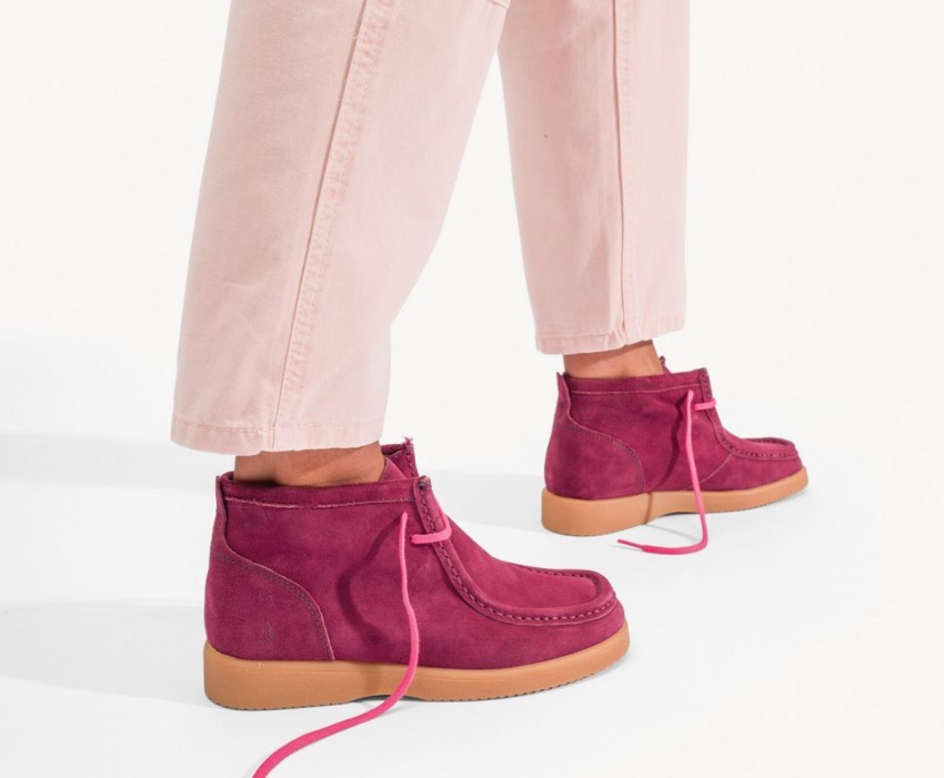 Bridgeport 2 Hush Puppies Wine Suede