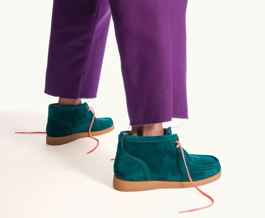 Bridgeport 2 Hush Puppies Teal Suede