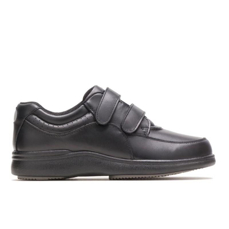 Women's Power Walker II Hush Puppies Black Leather