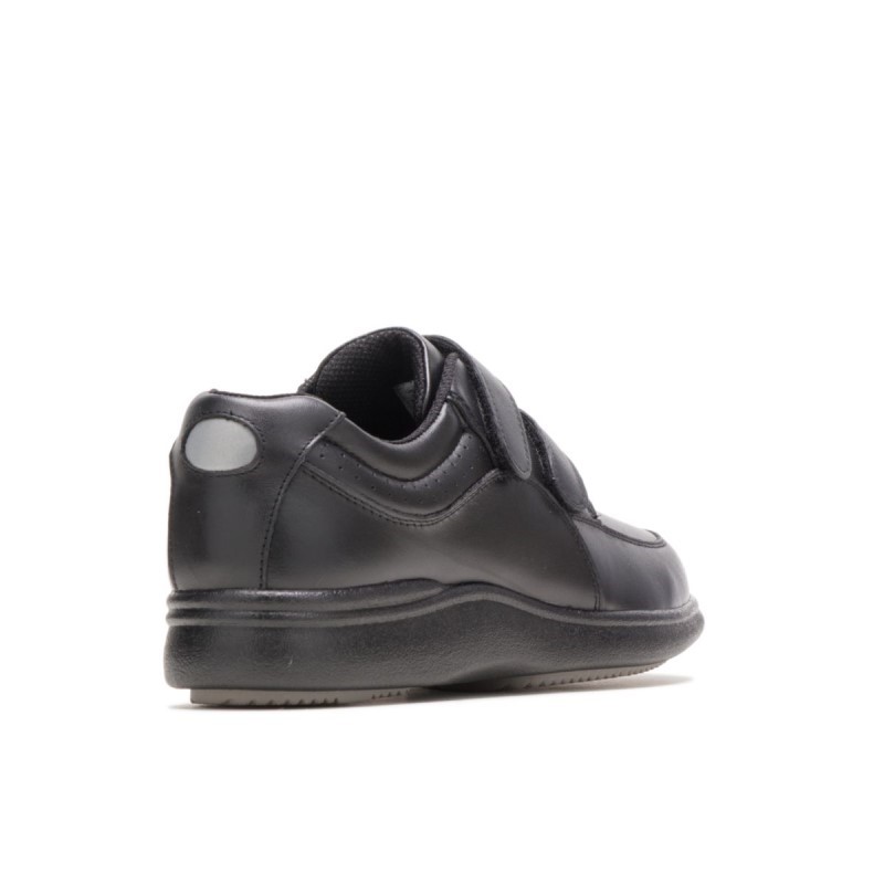 Women's Power Walker II Hush Puppies Black Leather