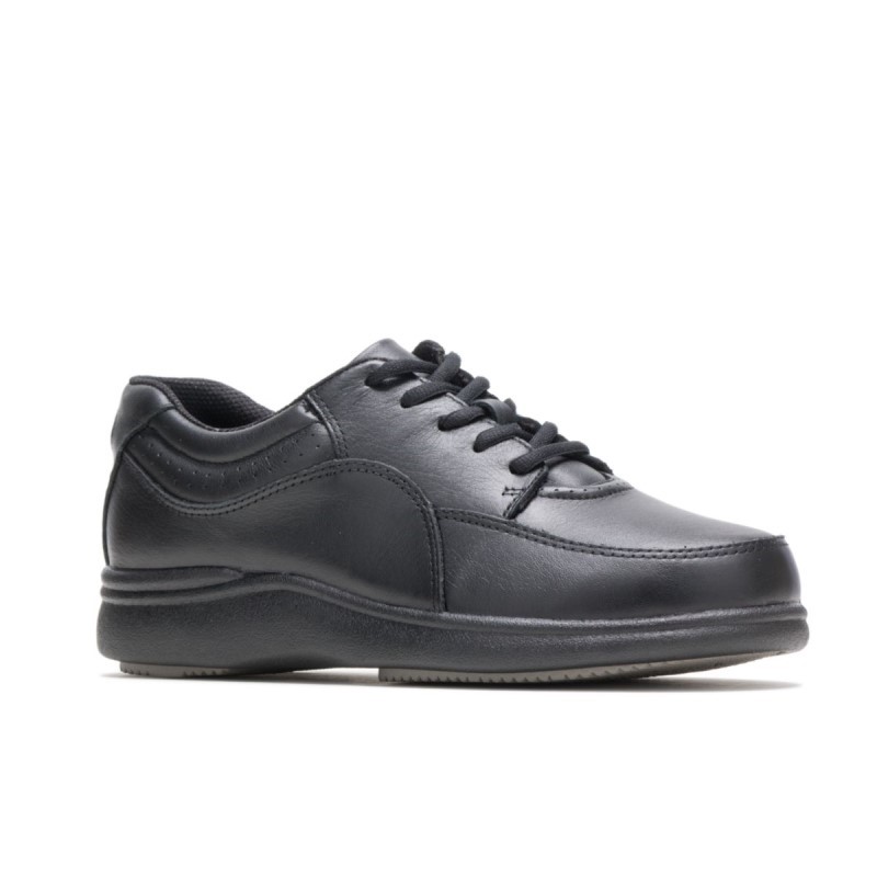 Women's Power Walker Hush Puppies Black Leather