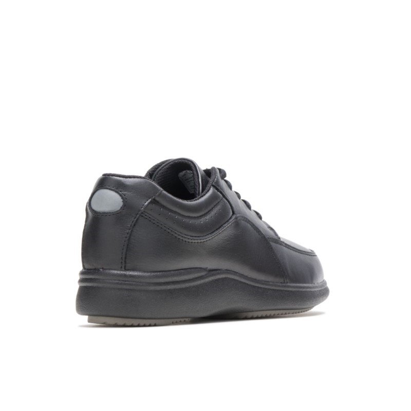 Women's Power Walker Hush Puppies Black Leather