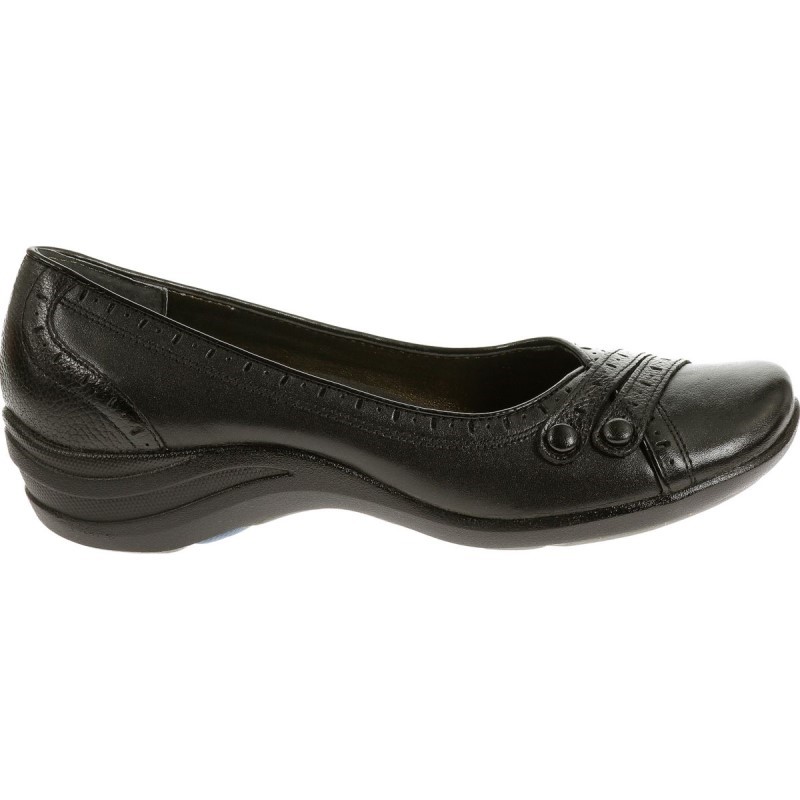 Women's Burlesque Hush Puppies Black Leather