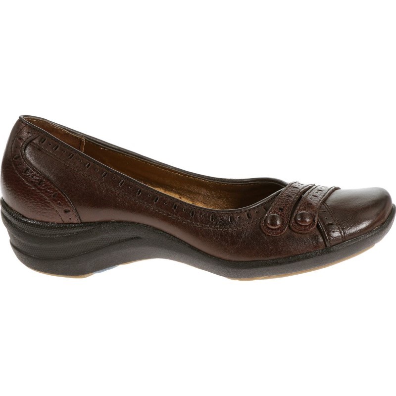 Women's Burlesque Hush Puppies Dark Brown Leather