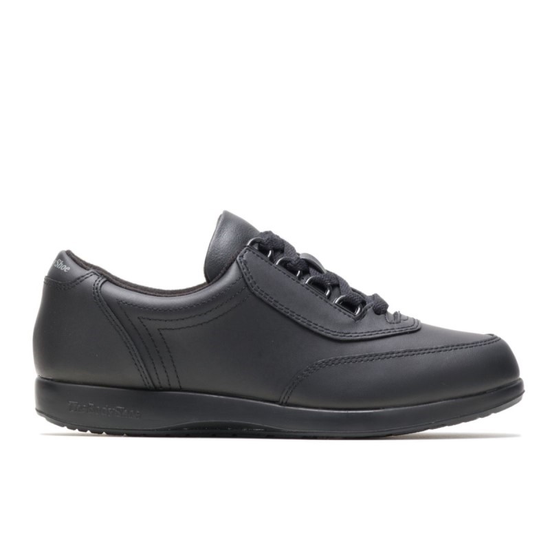 Women's Classic Walker Hush Puppies Black Leather