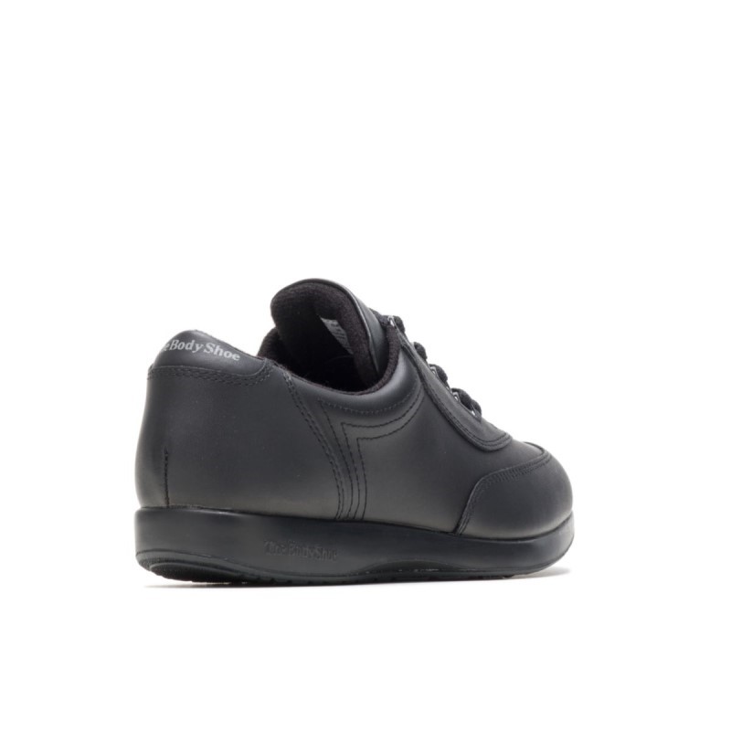 Women's Classic Walker Hush Puppies Black Leather