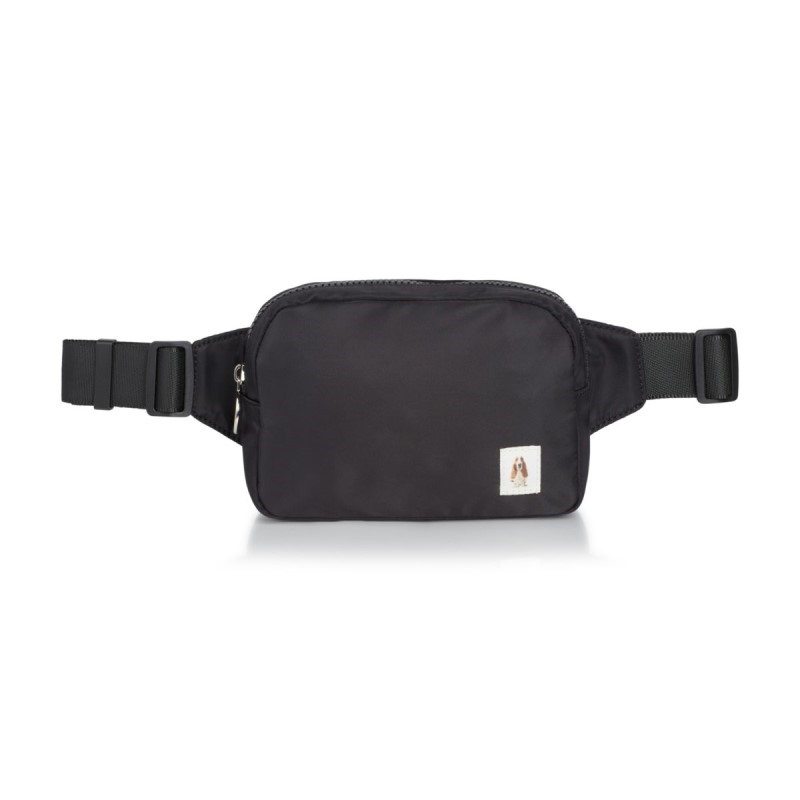 Basset Hound Crossbody Bag Hush Puppies Black