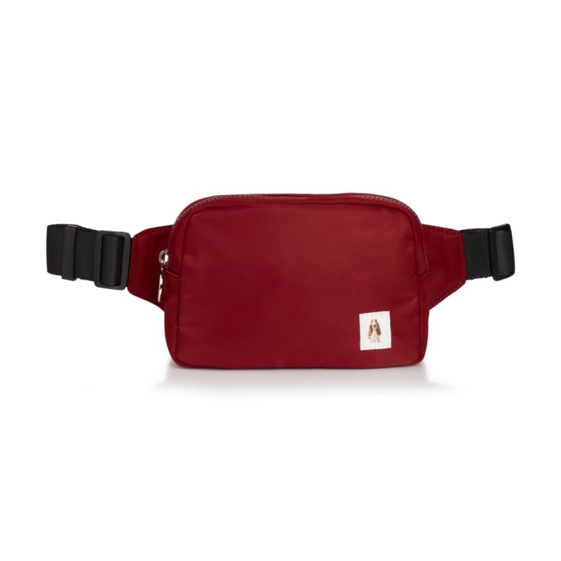 Basset Hound Crossbody Bag Hush Puppies Red