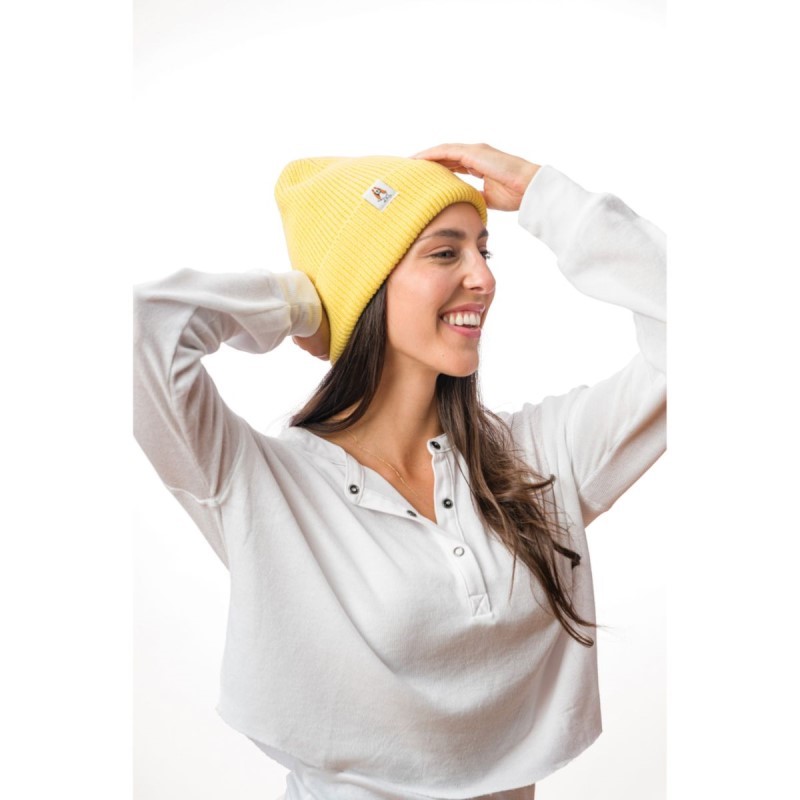 Knit Beanie Hush Puppies Sunshine Yellow