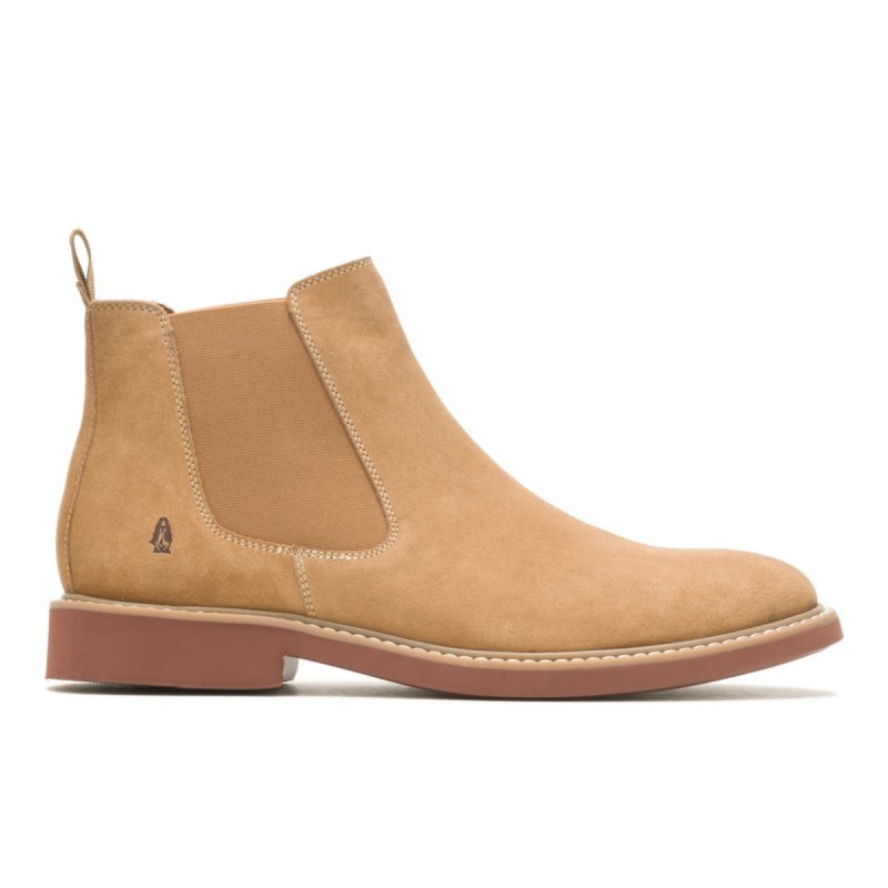 Men's Detroit Chelsea Boot Hush Puppies Chestnut Suede