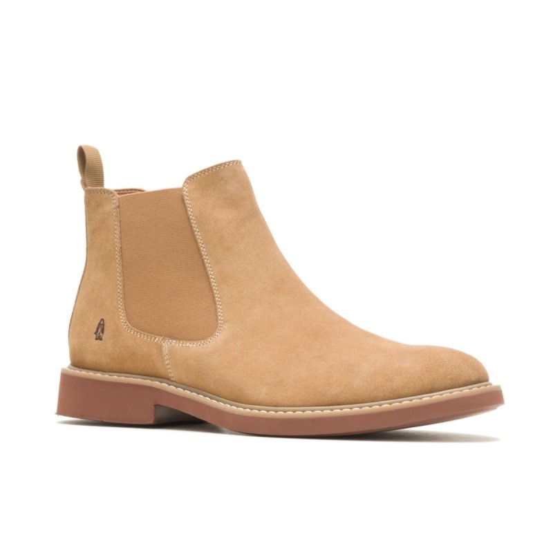 Men's Detroit Chelsea Boot Hush Puppies Chestnut Suede