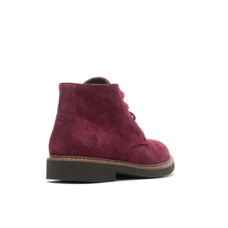 Men's Detroit Chukka Hush Puppies Wine Suede