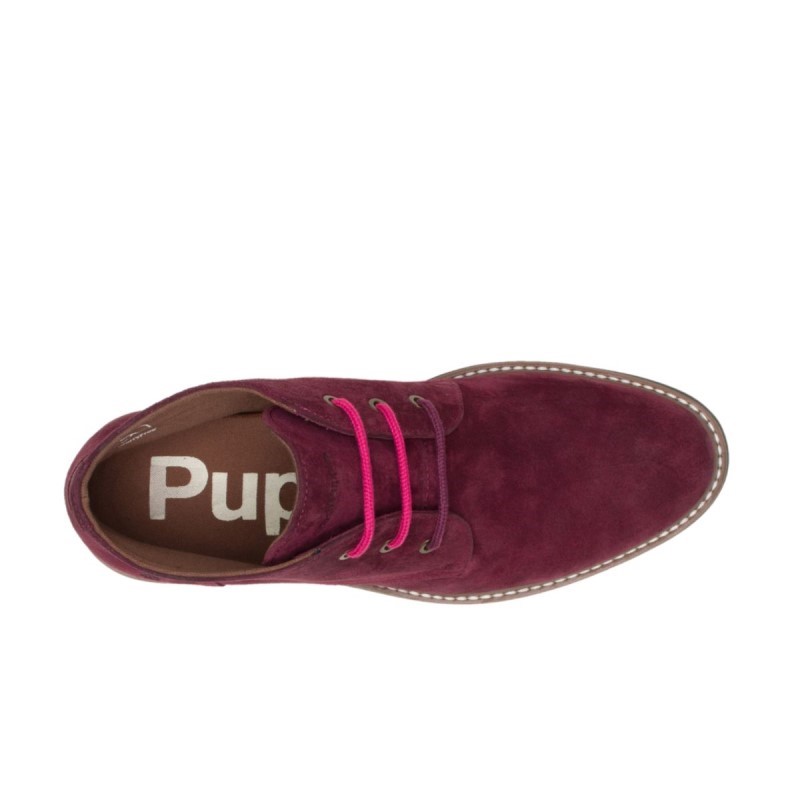 Men's Detroit Chukka Hush Puppies Wine Suede