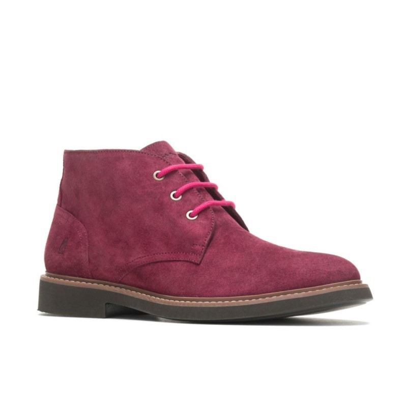 Men's Detroit Chukka Hush Puppies Wine Suede